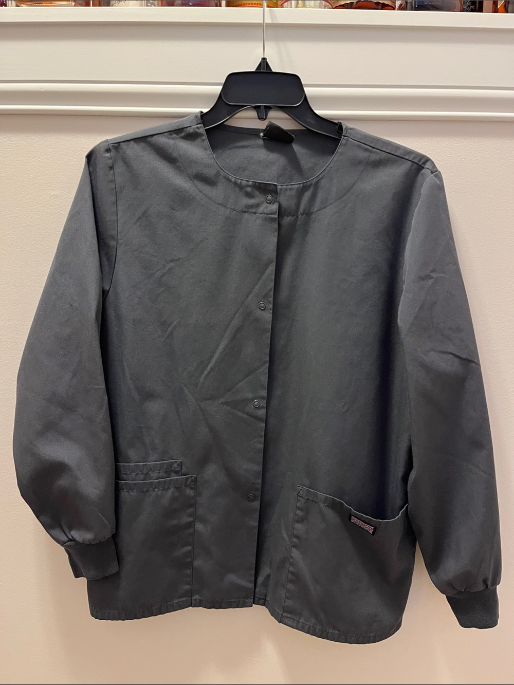 Women’s Cherokee Workwear Snap Front Warm-Up Jacket Labcoat